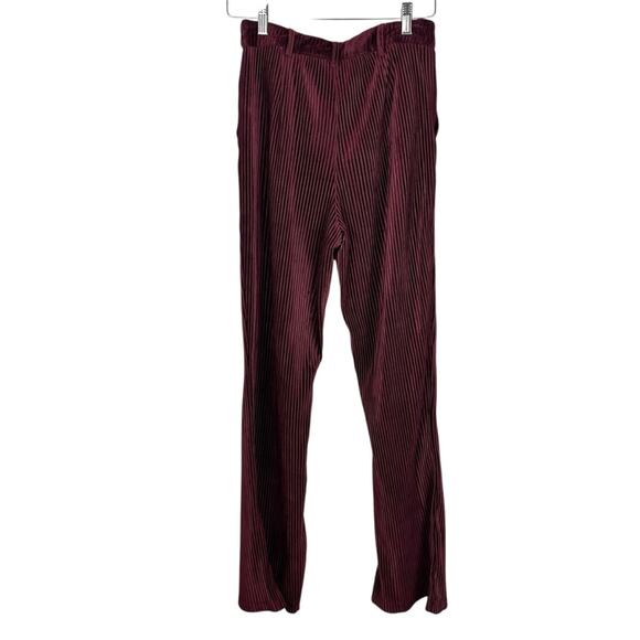 Urban Outfitters Burgundy Corduroy Flare Pants Size 6 Wine NWT - Picture 12 of 12